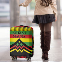 Hawaii Ku Kia'i Mauna Luggage Cover Hawaiian Kanaka Maoli Motif