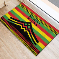 Hawaii Ku Kia'i Mauna Rubber Doormat Hawaiian Kanaka Maoli Motif