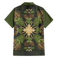 Hawaii Ohia Lehua Squares Family Matching Long Sleeve Bodycon Dress and Hawaiian Shirt Hawaiian Quilt Inspired Floral Pattern