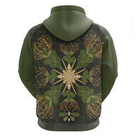 Hawaii Ohia Lehua Squares Hoodie Hawaiian Quilt Inspired Floral Pattern LT9 - Polynesian Pride