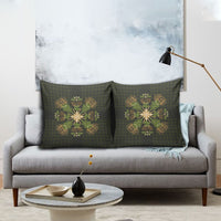 Hawaii Ohia Lehua Squares Pillow Cover Hawaiian Quilt Inspired Floral Pattern