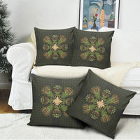 Hawaii Ohia Lehua Squares Pillow Cover Hawaiian Quilt Inspired Floral Pattern