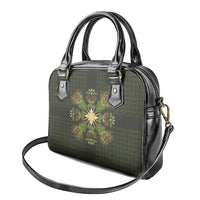 Hawaii Ohia Lehua Squares Shoulder Handbag Hawaiian Quilt Inspired Floral Pattern