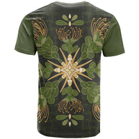 Hawaii Ohia Lehua Squares T Shirt Hawaiian Quilt Inspired Floral Pattern