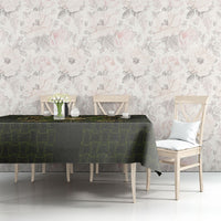 Hawaii Ohia Lehua Squares Tablecloth Hawaiian Quilt Inspired Floral Pattern