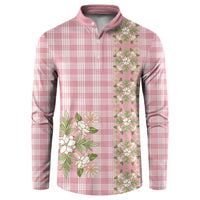 Akala Hamele Hawai'i Palaka Squares Maile Leaf Button Sweatshirt Flowers Hawaiian Quilt Patterns