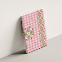 Akala Hamele Hawai'i Palaka Squares Maile Leaf Canvas Wall Art Flowers Hawaiian Quilt Patterns