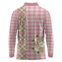 Akala Hamele Hawai'i Palaka Squares Maile Leaf Long Sleeve Polo Shirt Flowers Hawaiian Quilt Patterns