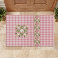 Akala Hamele Hawai'i Palaka Squares Maile Leaf Rubber Doormat Flowers Hawaiian Quilt Patterns