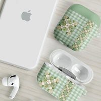 Liko Kukui Hawai'i Palaka Squares Maile Leaf AirPods Case Flowers Hawaiian Quilt Patterns