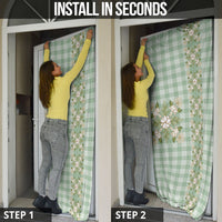 Liko Kukui Hawai'i Palaka Squares Maile Leaf Door Cover Flowers Hawaiian Quilt Patterns