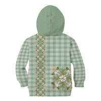 Liko Kukui Hawai'i Palaka Squares Maile Leaf Kid Hoodie Flowers Hawaiian Quilt Patterns