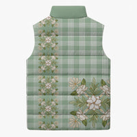 Liko Kukui Hawai'i Palaka Squares Maile Leaf Sleeveless Puffer Jacket Flowers Hawaiian Quilt Patterns