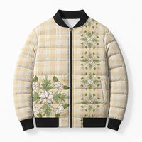Melemele Ahiahia Hawai'i Palaka Squares Maile Leaf Bomber Puffer Jacket Flowers Hawaiian Quilt Patterns