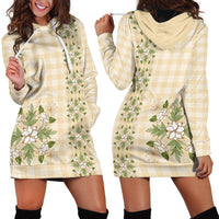 Melemele Ahiahia Hawai'i Palaka Squares Maile Leaf Hoodie Dress Flowers Hawaiian Quilt Patterns