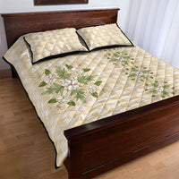 Melemele Ahiahia Hawai'i Palaka Squares Maile Leaf Quilt Bed Set Flowers Hawaiian Quilt Patterns