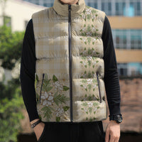Melemele Ahiahia Hawai'i Palaka Squares Maile Leaf Sleeveless Puffer Jacket Flowers Hawaiian Quilt Patterns