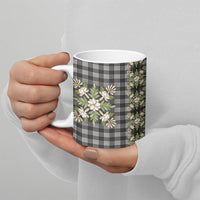 Pauli Hawai'i Palaka Squares Maile Leaf Ceramic Mug Flowers Hawaiian Quilt Patterns