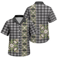 Pauli Hawai'i Palaka Squares Maile Leaf Family Matching Off Shoulder Maxi Dress and Hawaiian Shirt Flowers Hawaiian Quilt Patterns