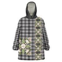 Pauli Hawai'i Palaka Squares Maile Leaf Wearable Blanket Hoodie Flowers Hawaiian Quilt Patterns