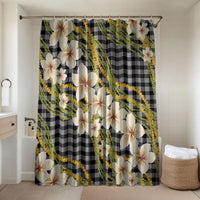 Ele'ele Hawai'i Palaka Plumeria Bathroom Set Puakenikeni and Maile Lei