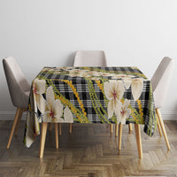 Ele'ele Hawai'i Palaka Plumeria Tablecloth Puakenikeni and Maile Lei
