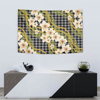 Ele'ele Hawai'i Palaka Plumeria Tapestry Puakenikeni and Maile Lei