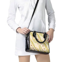 Melemele Ahiahia Hawai'i Palaka Plumeria Shoulder Handbag Puakenikeni and Maile Lei