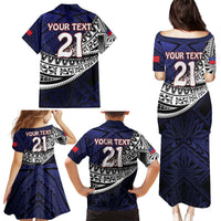 Custom Samoa Rugby Pacific Family Matching Puletasi and Hawaiian Shirt Samoan Warrior Tribal Pattern LT9 - Polynesian Pride