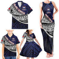 Custom Samoa Rugby Pacific Family Matching Tank Maxi Dress and Hawaiian Shirt Samoan Warrior Tribal Pattern LT9 - Polynesian Pride