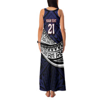 Custom Samoa Rugby Pacific Family Matching Tank Maxi Dress and Hawaiian Shirt Samoan Warrior Tribal Pattern LT9 - Polynesian Pride