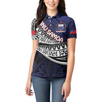 Custom Samoa Rugby Pacific Women Polo Shirt Samoan Warrior Tribal Pattern LT9 - Polynesian Pride