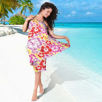 Palaka with Honu and Hibiscus Sarong Hawaiian Heritage Spirit - Polynesian Pride