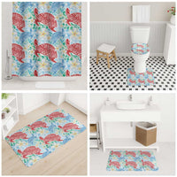 Palaka with Honu and Plumeria Bathroom Set Hawaiian Heritage Spirit - Polynesian Pride