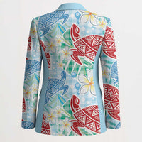 Palaka with Honu and Plumeria Blazer Hawaiian Heritage Spirit - Polynesian Pride