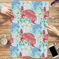 Palaka with Honu and Plumeria Puzzle Hawaiian Heritage Spirit - Polynesian Pride