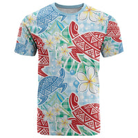 Palaka with Honu and Plumeria T Shirt Hawaiian Heritage Spirit - Polynesian Pride