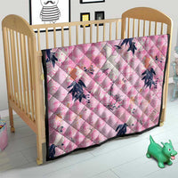 Pink Palaka Crane and Flowers Quilt Japan Heritage Spirit LT9 - Polynesian Pride
