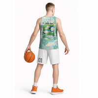 Personalized Japanese Kawaii Sushi Basketball Jersey Green Wagara Palaka This Is How I Roll