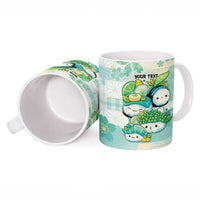 Personalized Japanese Kawaii Sushi Ceramic Mug Green Wagara Palaka This Is How I Roll
