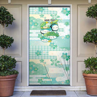 Personalized Japanese Kawaii Sushi Door Cover Green Wagara Palaka This Is How I Roll