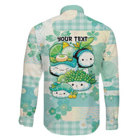Personalized Japanese Kawaii Sushi Family Matching Mermaid Dress and Hawaiian Shirt Green Wagara Palaka This Is How I Roll