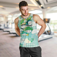 Personalized Japanese Kawaii Sushi Men Tank Top Green Wagara Palaka This Is How I Roll