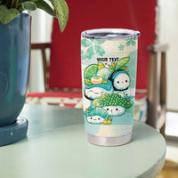 Personalized Japanese Kawaii Sushi Tumbler Cup Green Wagara Palaka This Is How I Roll