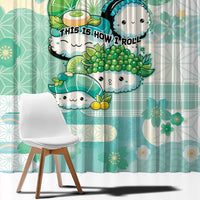 Japanese Kawaii Sushi Window Curtain Green Wagara Palaka This Is How I Roll