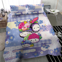 Japanese Kawaii Sushi Bedding Set Blue Wagara Palaka This Is How I Roll