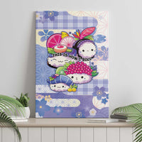 Japanese Kawaii Sushi Canvas Wall Art Blue Wagara Palaka This Is How I Roll