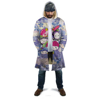 Personalized Japanese Kawaii Sushi Cloak Blue Wagara Palaka This Is How I Roll - Polynesian Pride