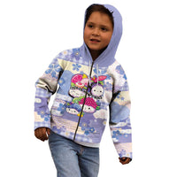 Personalized Japanese Kawaii Sushi Kid Hoodie Blue Wagara Palaka This Is How I Roll