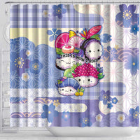 Japanese Kawaii Sushi Shower Curtain Blue Wagara Palaka This Is How I Roll